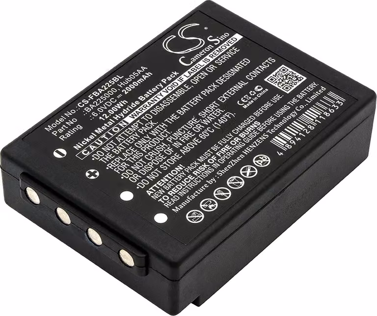TECHTEK Batteria compatibile con [HBC] Linus 6, Radiomatic Eco, Spectrum 1, Spectrum 2, Spectrum A, Spectrum B, Technos sostituisce 005-01-00615, per
