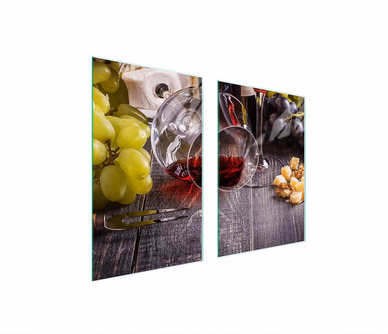 Piatto Di Protezione In Vetro Per Cucina 65X52 Vino