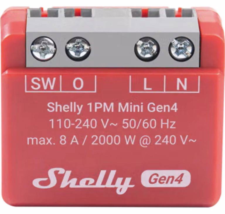 Shelly 1PM Mini Gen4 Mini WiFi Transmitter with Energy Measurement