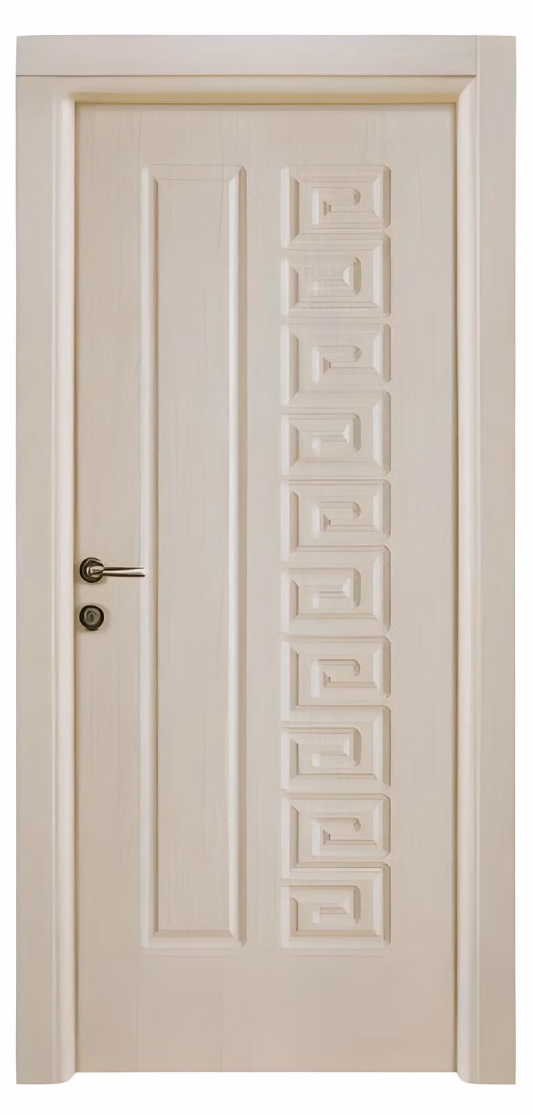 Designer Beige Wohnungstür Elegante Sicherheitstüren Kompletttür