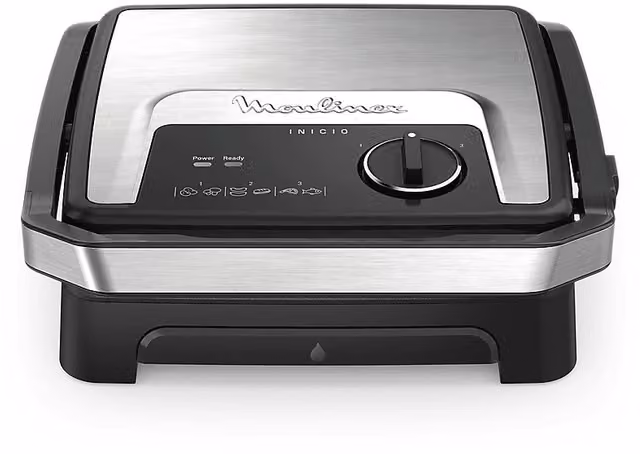 Bistecchiera elettrica Moulinex Adjust 2in1 da 2000W in acciaio inox, argento e nero – 2