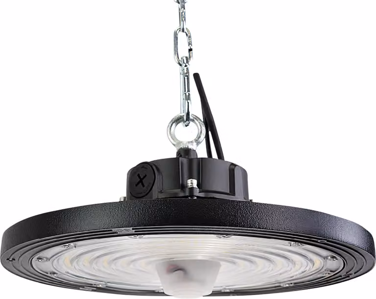 Lampada LED HighBay ENOVALITE, UFO, 120...200 W, 4000 K, EEK: C, 19200...32000 lm, dimmerabile, nera