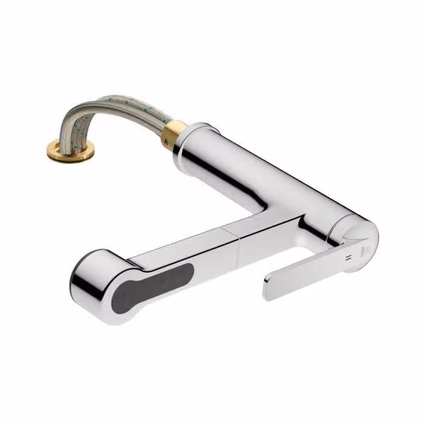 KWC Domo 6 rubinetto da finestra, miscelatore per lavello, cromo, alta pressione