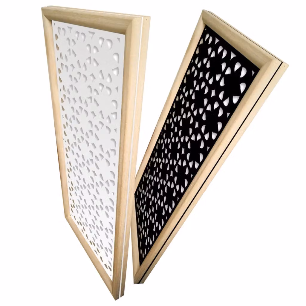 Moduli Decorativi PINCERS Signorbit in Legno e PVC, Colore Nero, L 73 cm x H 148 cm x P 64 cm – 2