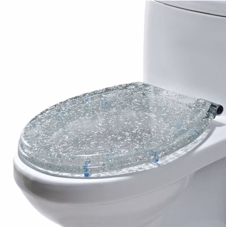 Water WC in resina sintetica - Design ergonomico - Trasparente