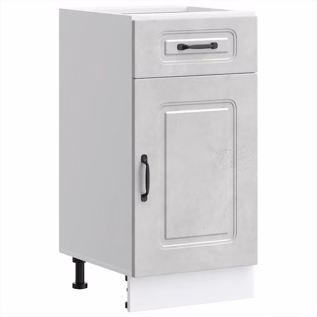 Mobile da cucina moderno in legno composito grigio cemento L 40 cm x P 46 cm x H 81,5 cm
