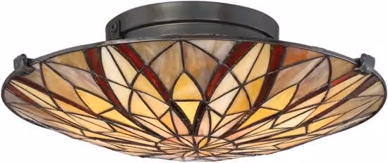 Lampada a sospensione Quoizel Vanguard nero antico 4xE14