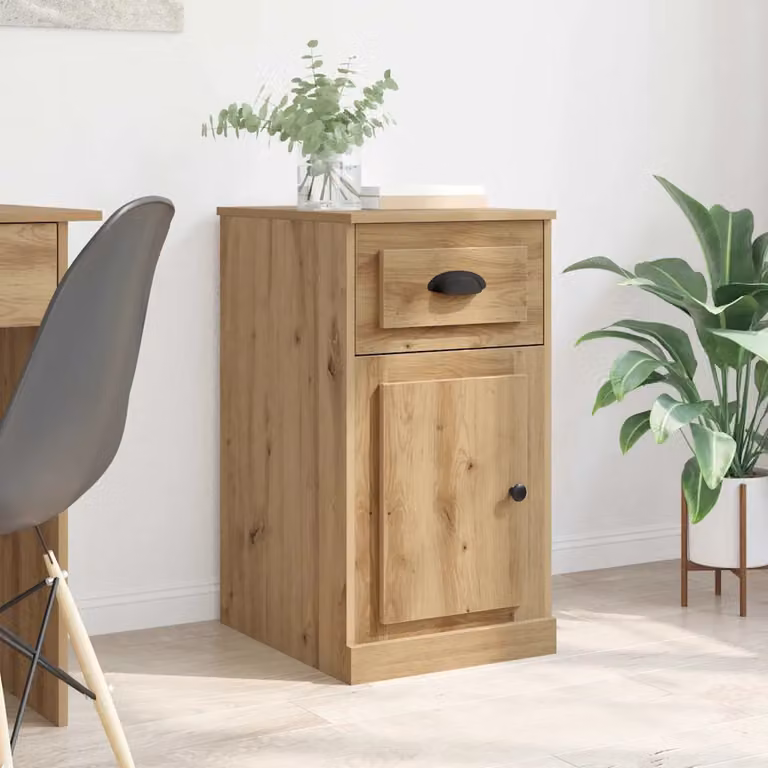 Mobile laterale vidaXL in legno ingegnerizzato marrone L: 40 cm, P: 50 cm, H: 75 cm
