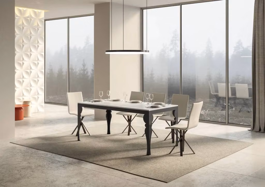 Tavolo da pranzo allungabile Paxon Evolution in legno di frassino bianco, L/P/H: 180-284 x 90 x 80 cm – 2