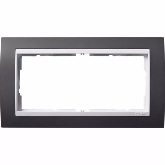Gira 1002328 Cornice di copertura a 2 fori senza MS per bianco puro Gira Event antracite