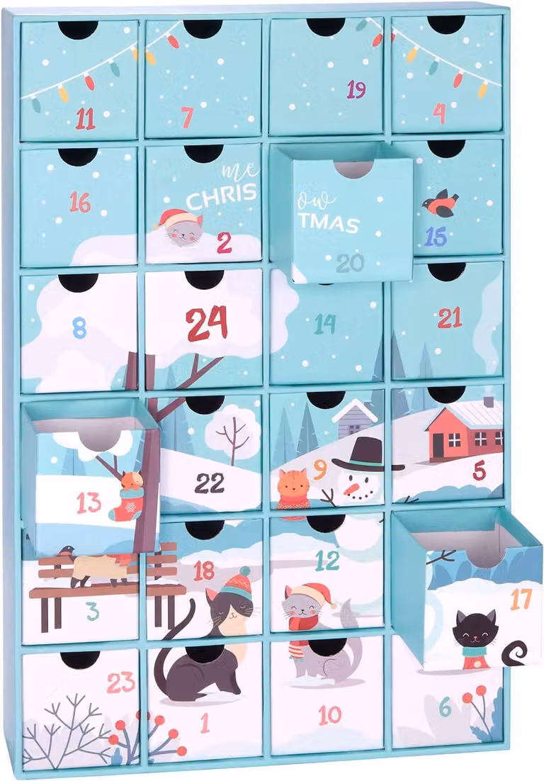 Gatti e amanti dei gatti, scoprite questo: create voi stessi un calendario dell'Avvento per leccornie, snack e dolcetti