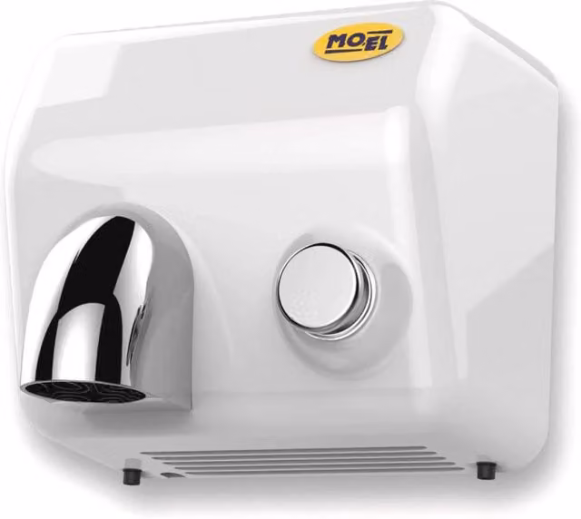 Asciugamani Elettrico Antivandalo con Pulsante 2300W Moel Blow Bianco