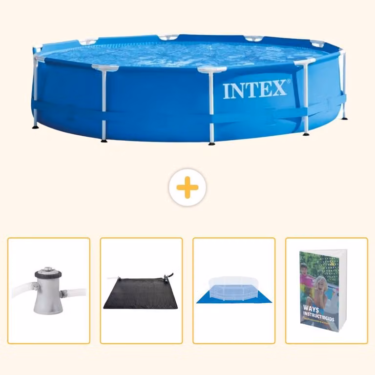 Piscina autoportante rettangolare - 305x76 cm - 5 pezzi - SCB126