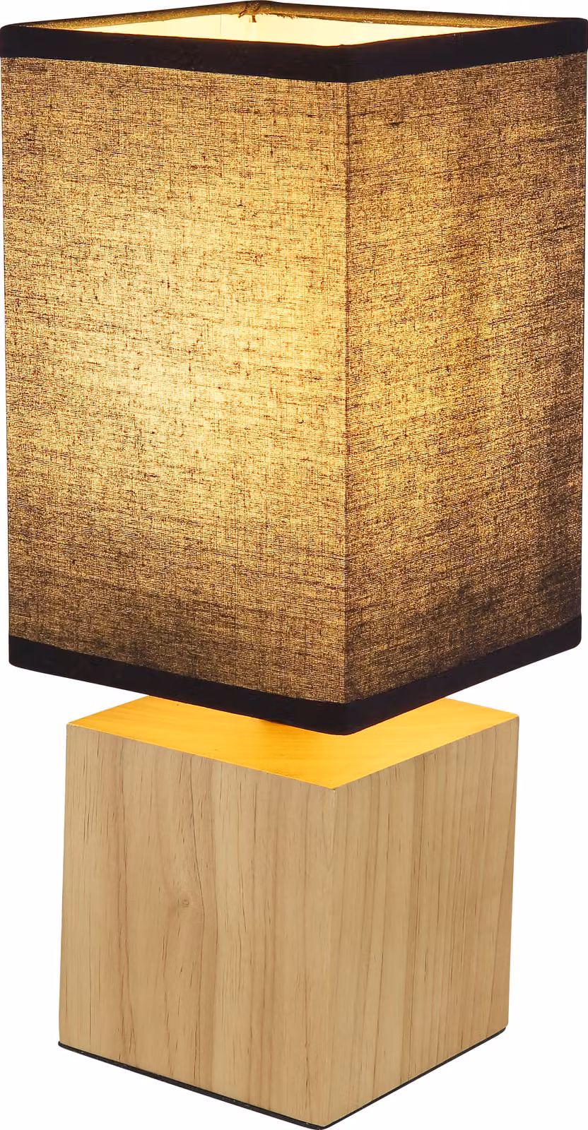 Globo Lighting lampada da tavolo in legno colore naturale, 1x E27