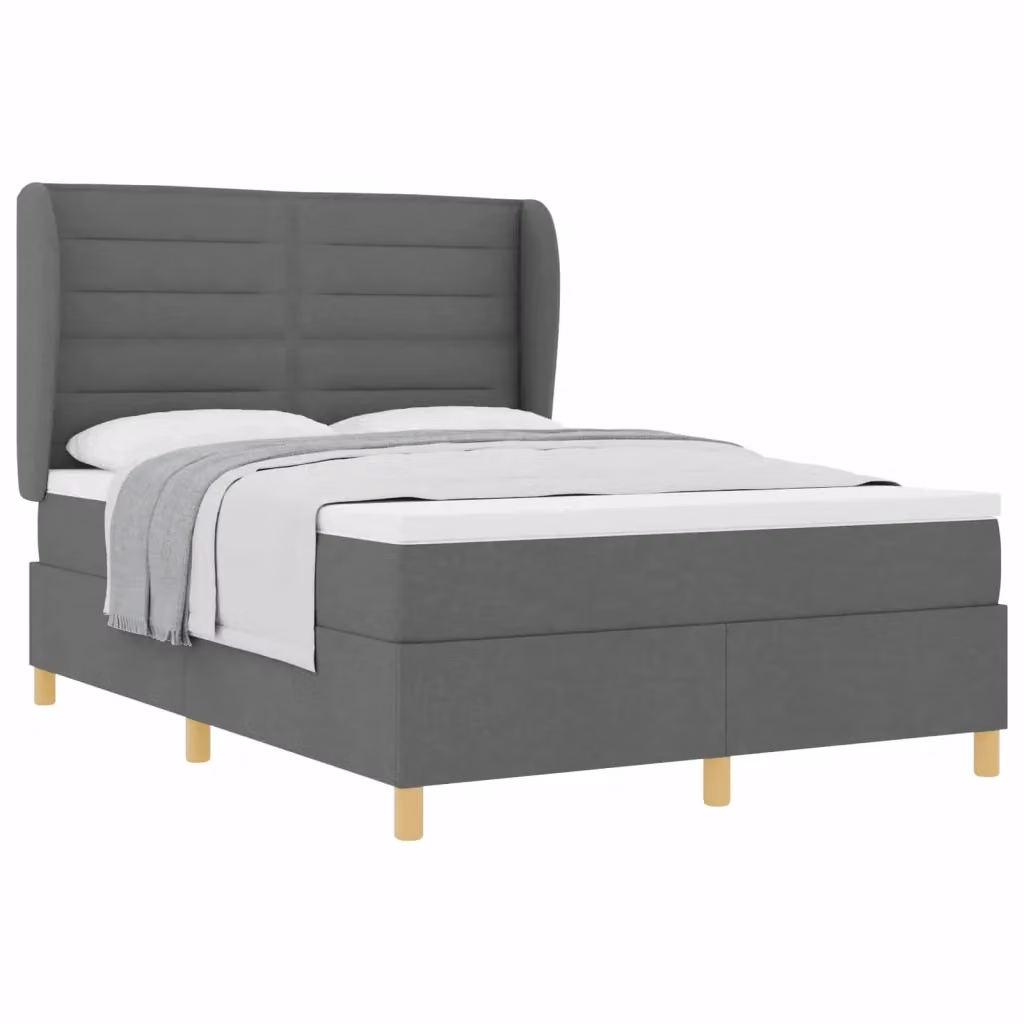 Letto ibrido con materasso vidaXL in tessuto grigio, L/P: 140 x 200 cm – 2