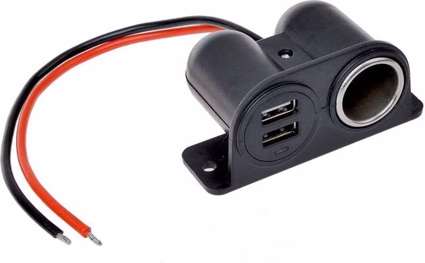 Presa di corrente montata in superficie con 2 x USB