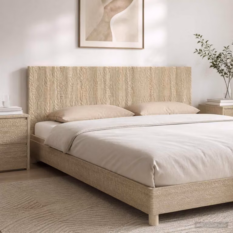 Testiera da muro vidaXL DELFT in legno ingegnerizzato Rovere Sonoma con ripiano integrato e scomparti laterali, marrone e beige