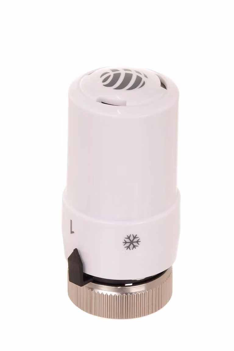 Aqbau Termostato meccanico per termosifone M30 x 1,5, testa termostatica con sensore liquido