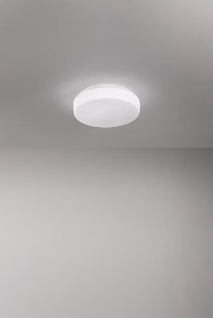 Plafoniera LED da soffitto Perenz in vetro bianco satinato, dimmerabile CCT, diametro: 30 cm, potenza: 18W