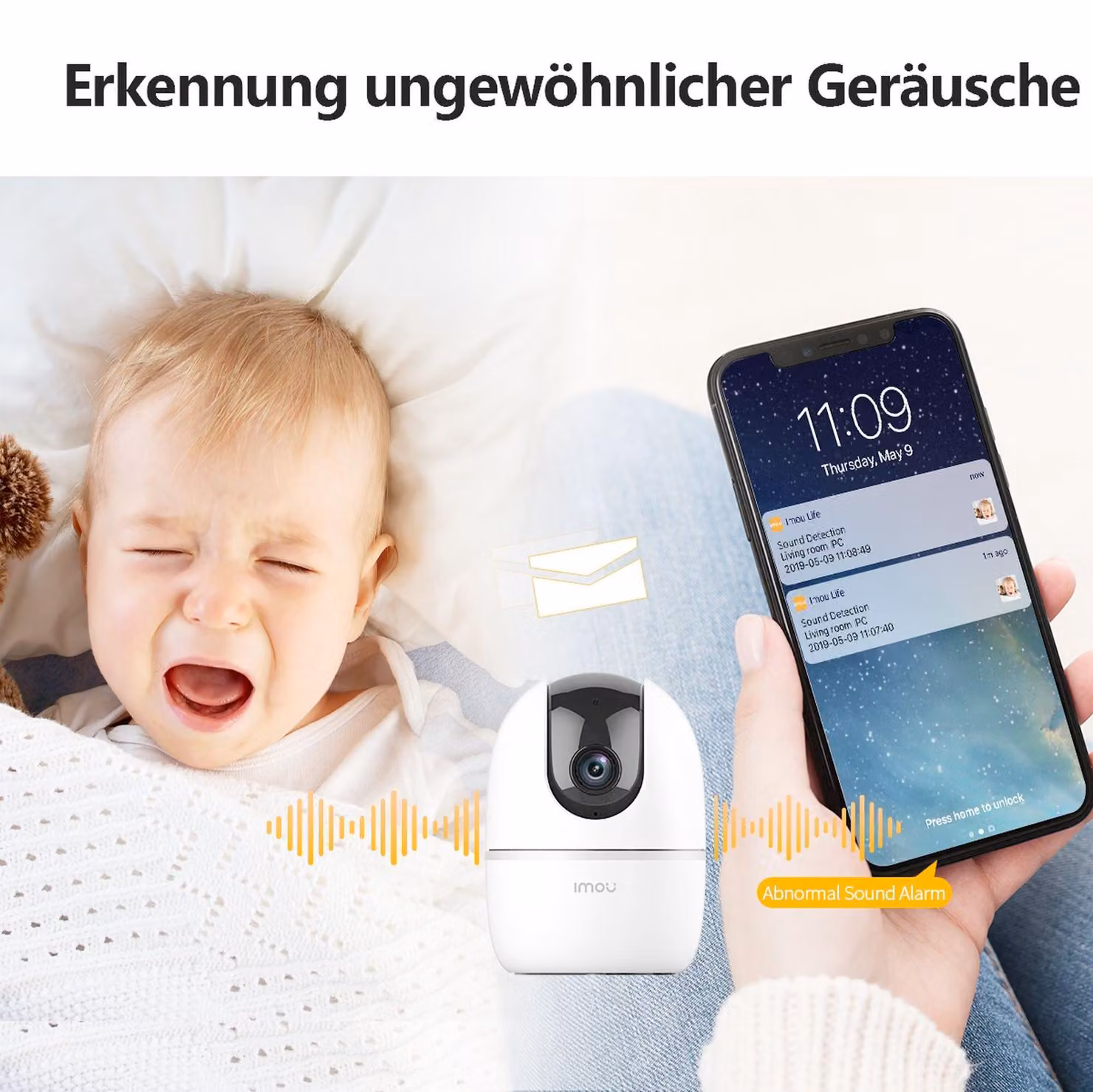 IMOU B-V2-IMOUB-V2-IMOU IMOU IPCam Ranger A1 innen 4MP QHD LAN WLAN IR 10m weiß