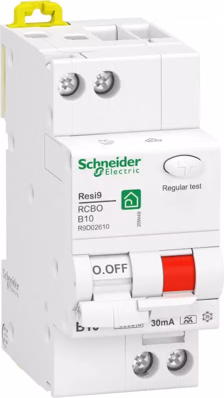 Interruttore FI/LS Schneider Electric Resi9 1P+N, 10 A, classe B, 30 mA, tipo A, 10 kA R9D02610
