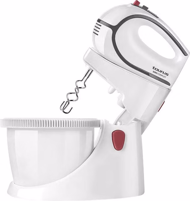 Impastatrice Taurus in plastica e acciaio inox bianca con capacità 2,5 l e potenza 500 W