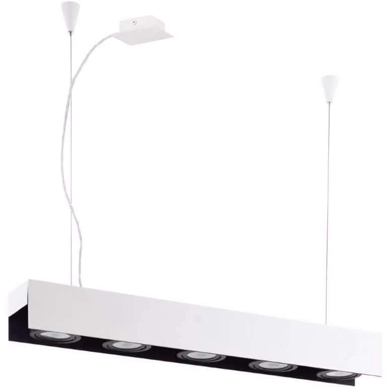 Lampada a sospensione LED Badalona a 5 luci bianca