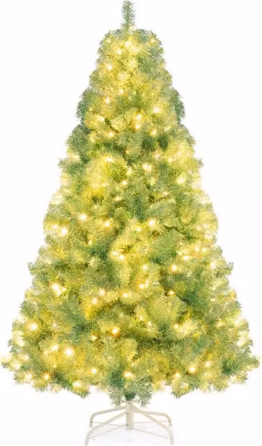 Albero di Natale artificiale Design Mania verde con 688 rami folti e 250 luci LED bianco caldo, Altezza: 180 cm – 1