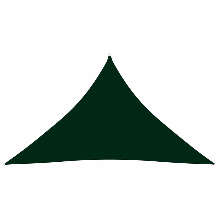 The Living Store Tenda da sole in tessuto Oxford triangolare 4x4x5,8 m Verde scuro