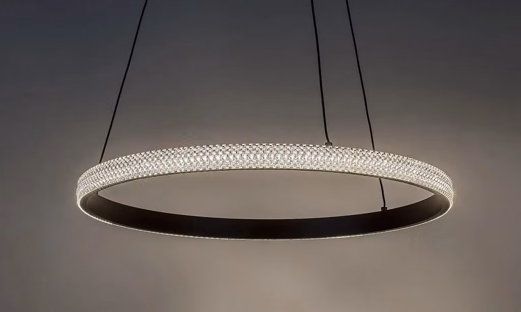 Lampada a sospensione LED Rabalux Grete nera con design moderno ad anello e altezza regolabile – 2