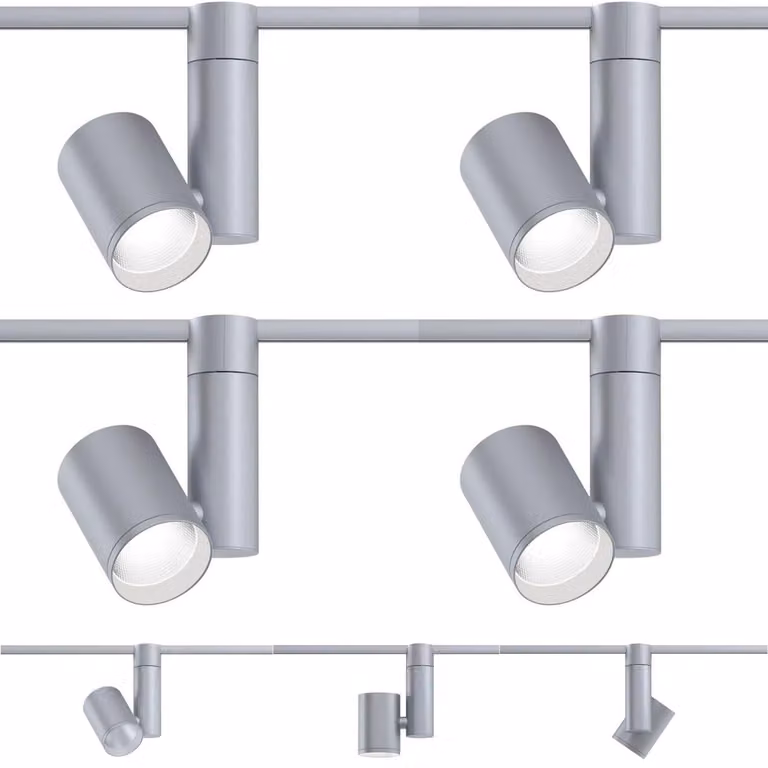 Set da 4 Paulmann 95545.04 URail LED 2770 lm Faretto Zeuz Cromo opaco 33 W Angolo di emissione 39° 4000 Kelvin Dimmerabile Bianco neutro