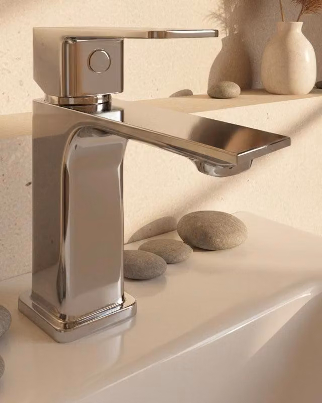 Rubinetto bidet monocomando con flessibili cromo Ten