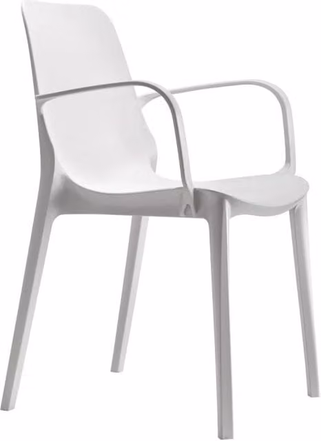 SET 4 SEDIE GINEVRA TECNOPOLIMERO CON BRACCIOLI SCAB DESIGN - Lino 11