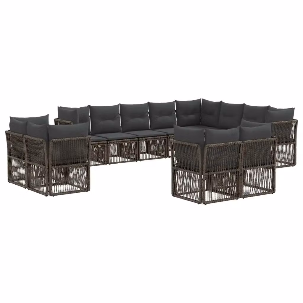 Set Divano da Giardino a L con Cuscini vidaXL Grigio – 2