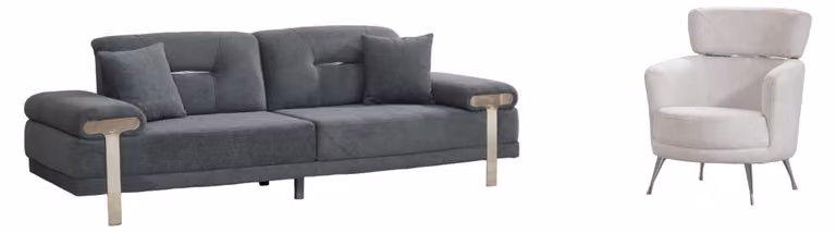 Luxus Sofagarnitur 3+1 Sitzer Couch Polster Dreisitzer Set Textil 2tlg Sofort