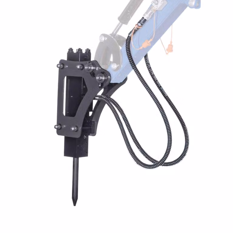 Martello demolitore idraulico Scheppach per mini-escavatori EXC1400 | 300 Joule | 800 - 1400 colpi al minuto