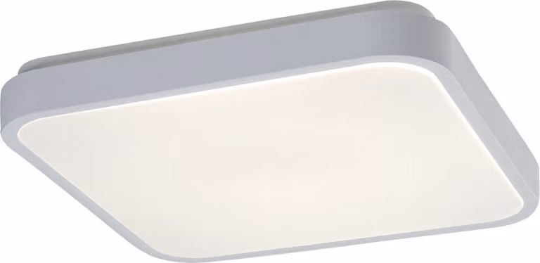 Rabalux Plafoniera LED bianca Lowar con sensore di movimento quadrata 285x285mm 18W IP44 con DO Colore della luce: Bianco luce diurna 77138
