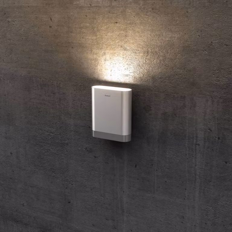 Theben Applique da esterni a LED theLeda D UL AL, Alluminio / Grigio / Zincato, Alluminio, Moderno, Applique LED da esterni