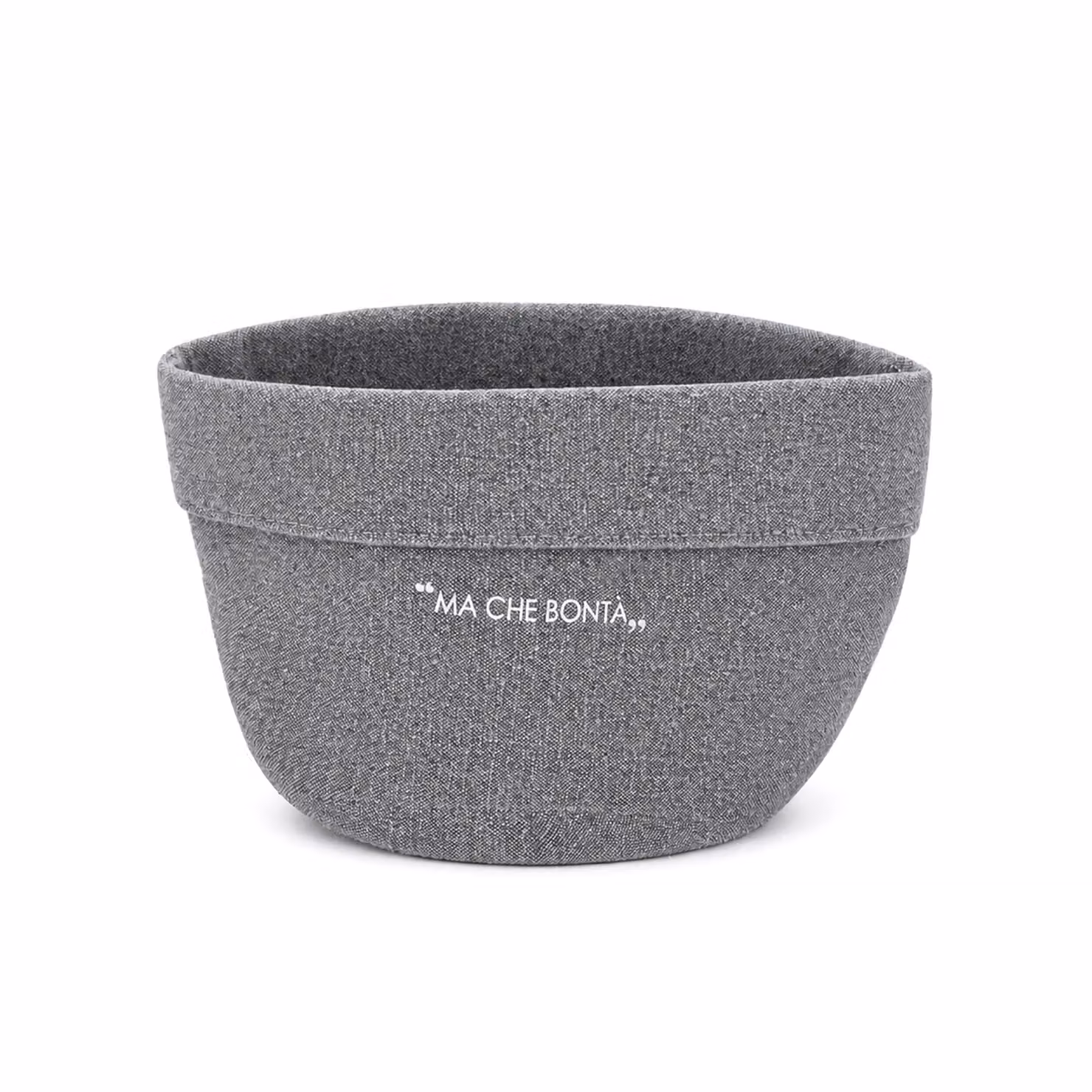 Cestino Kasanova con scritta Quotes in tessuto antracite, Diametro: 16 cm – 2