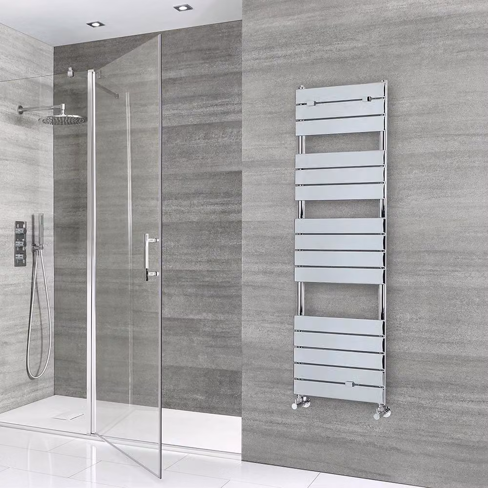 Scaldasalviette di Design - 1512mm x 450mm - Cromato - Lustro