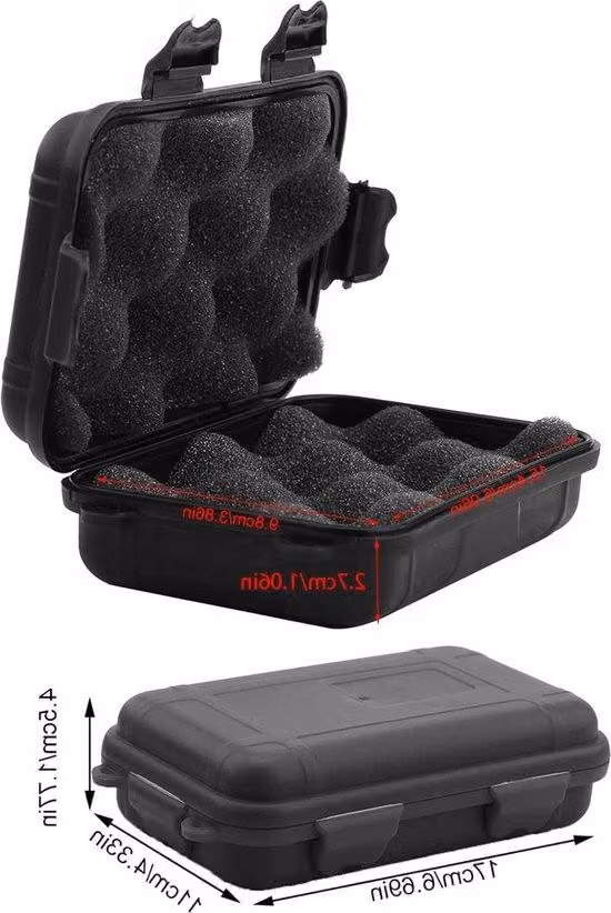 Scatola da sopravvivenza impermeabile per l'outdoor, resistente agli urti, ermetica, ideale per i viaggi