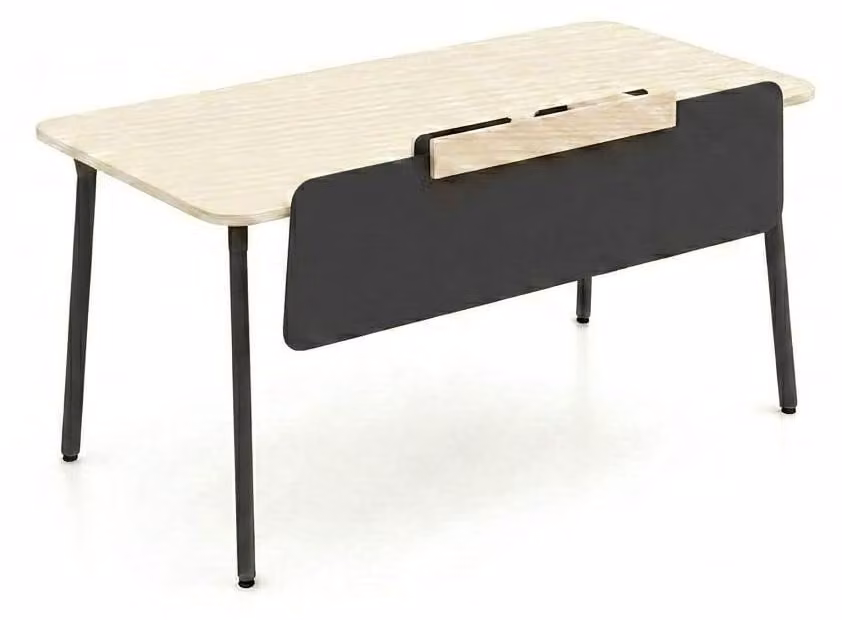 Scrivania beige di alta qualità, moderna, per ufficio, computer, da lavoro