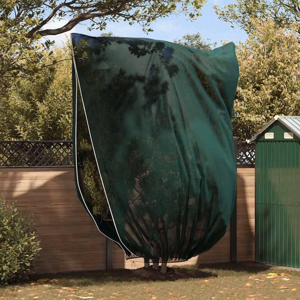 Copertura in fleece verde vidaXL per la protezione antigelo delle piante da giardino