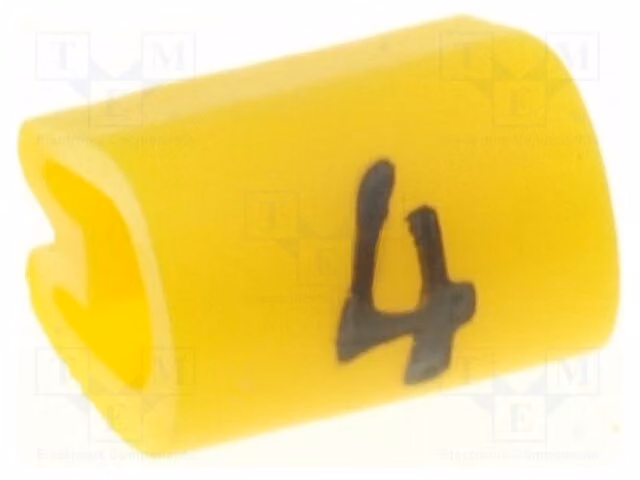 200 etichette per cavi e conduttori, PVC, 05811404. Etichette per cavi, da 2 a 3,2 mm