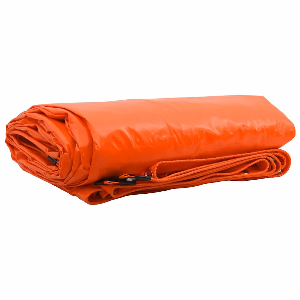 Telo con rivestimento in PVC vidaXL Arancione 5 x 6 m 650g/m² – 1