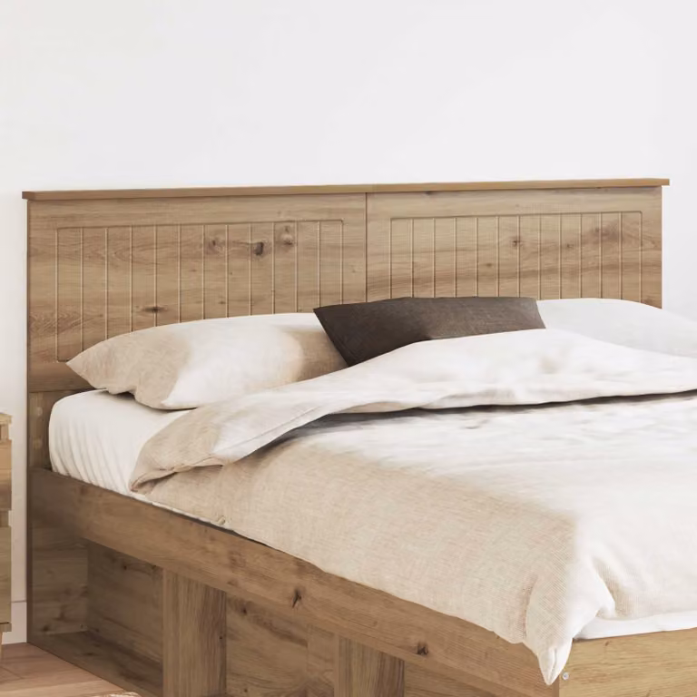Testiera per letto vidaXL in legno ingegnerizzato rovere, stile moderno, colore marrone