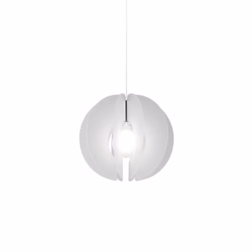 Sospensione Moderna Polilux ® Satinato Metallo Cromo 1 Luce E27