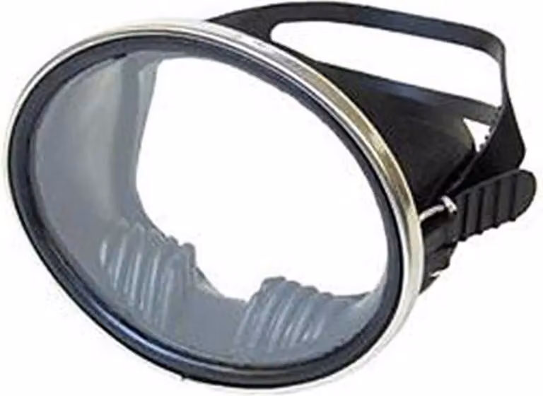 Beuchat Super Compensator monolente - Maschera in gomma retrò