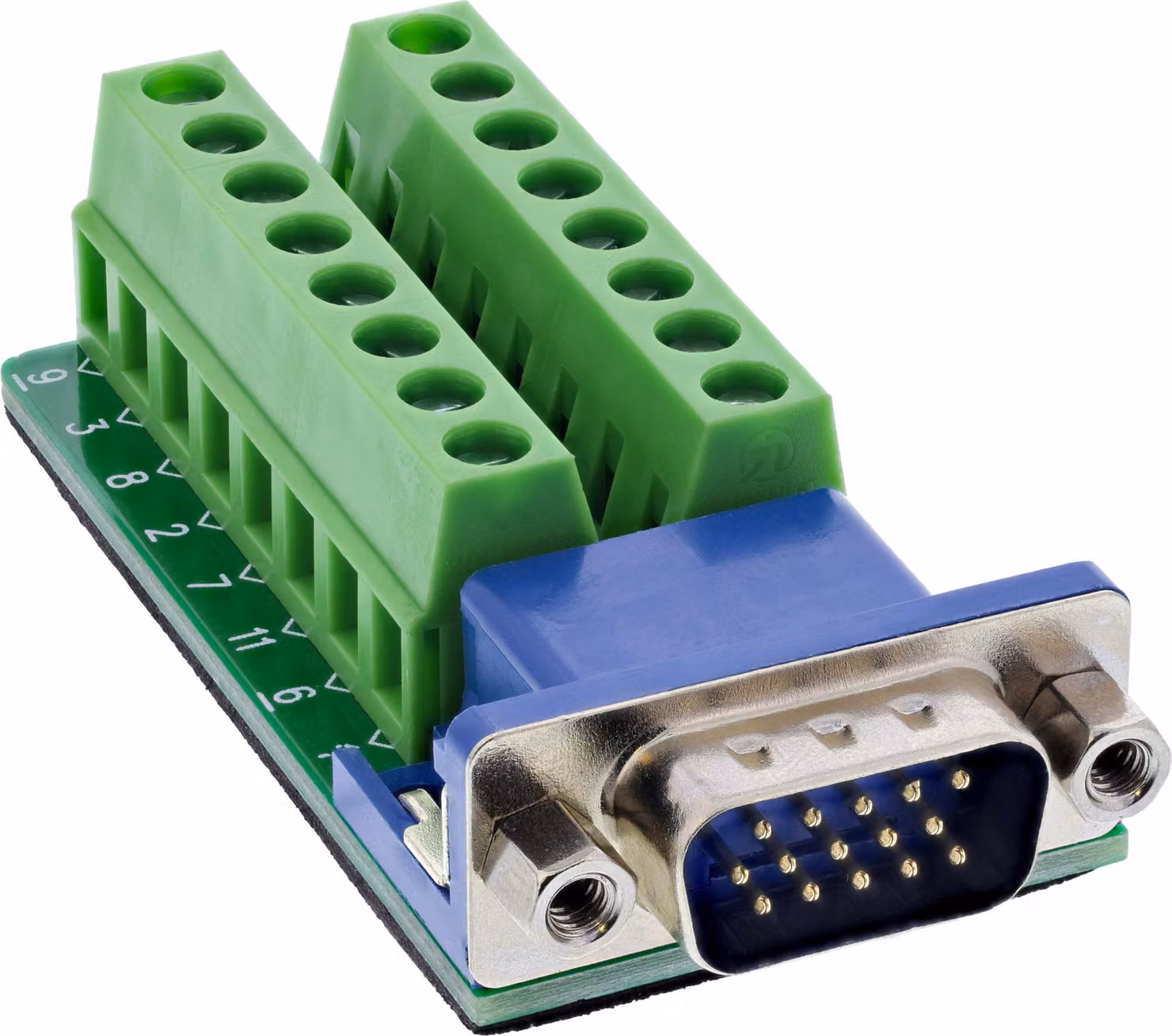 InLine® Morsettiera, VGA (HD15), spina, 2 file, terminale a vite