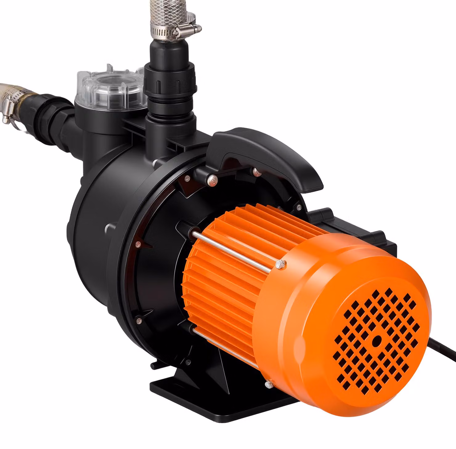 Pompa da giardino SucceBuy, 1300 W, 230 V, portata massima 4800 l/h, pompa di irrigazione in PP con prevalenza di 48 m, protezione contro il surriscaldamento, compatibile con gli standard di tensione europei, ideale per l'irrigazione di giardini e aree ve